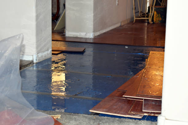 Professional Sewage Cleanup technician working in Quaker City, OH